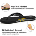 Ecetana Womens Flip Flops Comfortable Casual Summer Beach Thong Sandals Yoga Foam Insole
