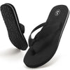 Ecetana Womens Flip Flops Comfortable Casual Summer Beach Thong Sandals Yoga Foam Insole