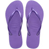 Havaianas Women's Slim Flip Flops - Spring and Summer Pool Sandals for Women - Dark Purple, 11/12