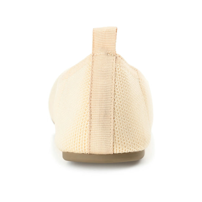 Journee Womens Jersie Knit Foldable Round Toe Slip On Dress Flats, Widths Available