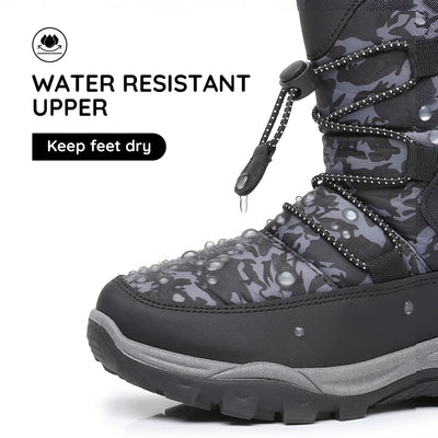 Apakowa New Kids Boys Cold Weather Snow Boots (Toddler/Little Kid)