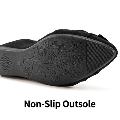 Ecetana Womens Flats Pointed Toe Ballet Flats for Women Comfort Soft Slip On Flat Shoes