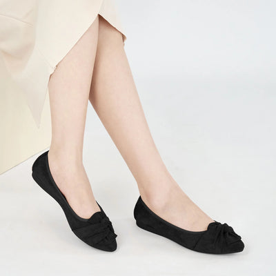 Ecetana Womens Flats Pointed Toe Ballet Flats for Women Comfort Soft Slip On Flat Shoes