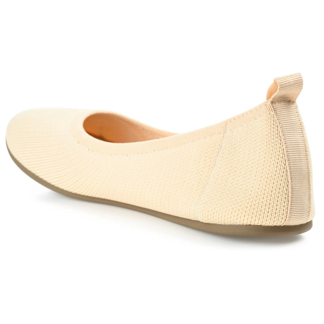 Journee Womens Jersie Knit Foldable Round Toe Slip On Dress Flats, Widths Available